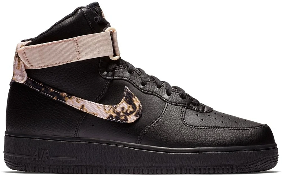 Фото № 1 с приближением к товару «‎Nike Air Force 1 High Acid Wash Pack Black»