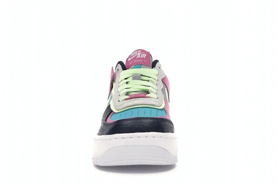 Фото № 2 с приближением к товару «‎Nike Air Force 1 Low Shadow Barely Volt Oracle Aqua »