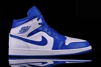 Фото № 1 с приближением к товару «‎Nike Air Jordan 1 Mid Hyper Royal WhiteBlue»