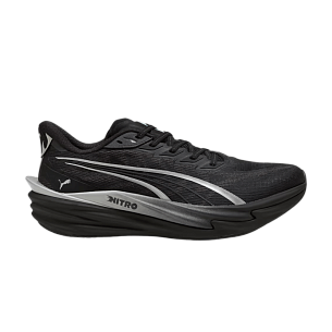 Puma Women's Deviate Nitro 4 Brightstride Road Black Silver (313699-01)