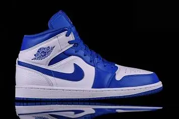 Nike Air Jordan 1 Mid Hyper Royal WhiteBlue - 1