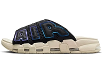 Фото № 1 с приближением к товару «‎Nike Air More Uptempo Slide Black Sanddrift Iridescent»
