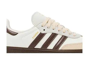 adidas Women's Samba OG Off White Earth Strata Gum - 3
