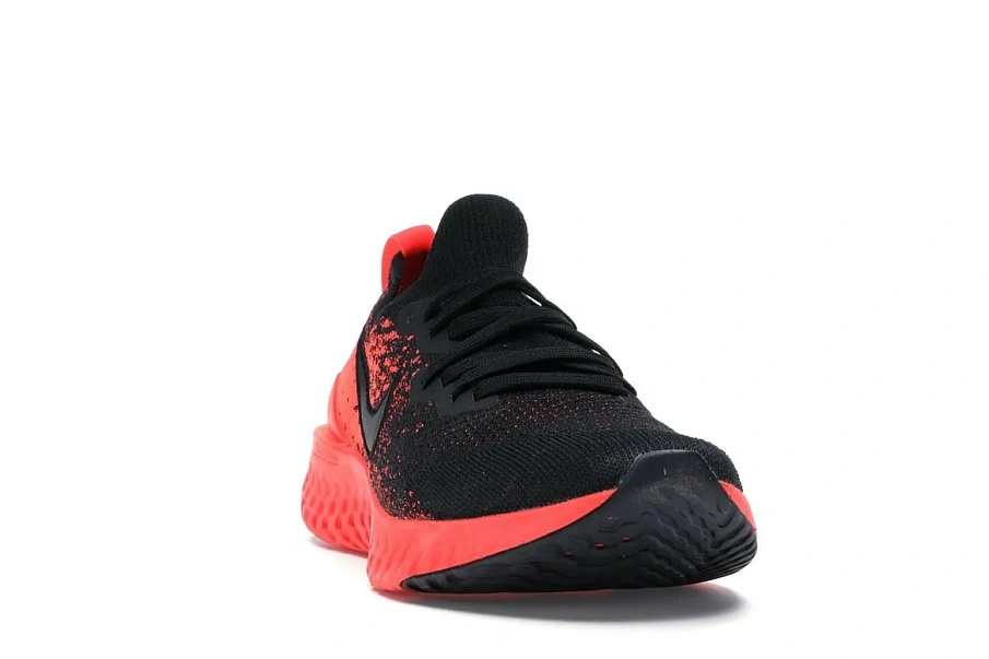 Фото № 4 с приближением к товару «‎Nike Epic React Flyknit 2 Black Bright Crimson Infrared»