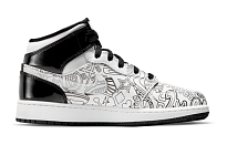 Фото № 2 с приближением к товару «‎Nike Air Jordan 1 Mid SE GS Basketball Shoes DIY»