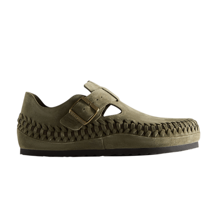 Фото № 1 с приближением к товару «‎Kith x Birkenstock London Braided Olive Night»