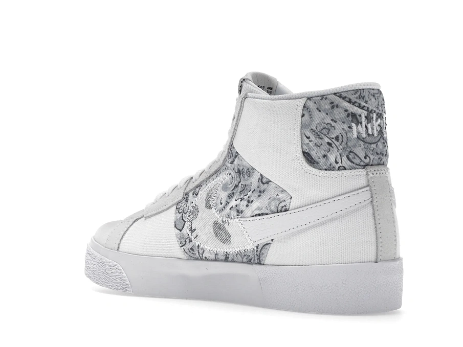 Фото № 6 с приближением к товару «‎Nike SB Zoom Blazer Mid Premium Floral White Grey»