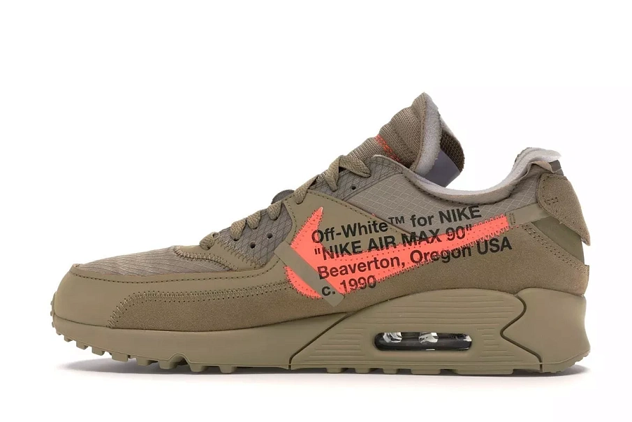 Фото № 4 с приближением к товару «‎Nike Air Max 90 Off-White Desert Ore»