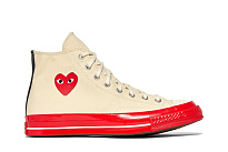 Фото № 2 с приближением к товару «‎Comme des Garçons Play x Converse Chuck 70 High Pristine Red»