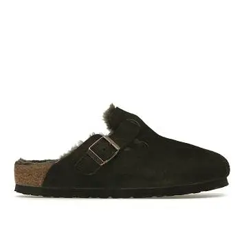 Birkenstock Boston Shearling Suede Mocha - 1