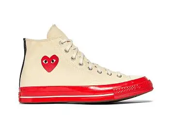 Comme des Garçons Play x Converse Chuck 70 High Pristine Red - 2
