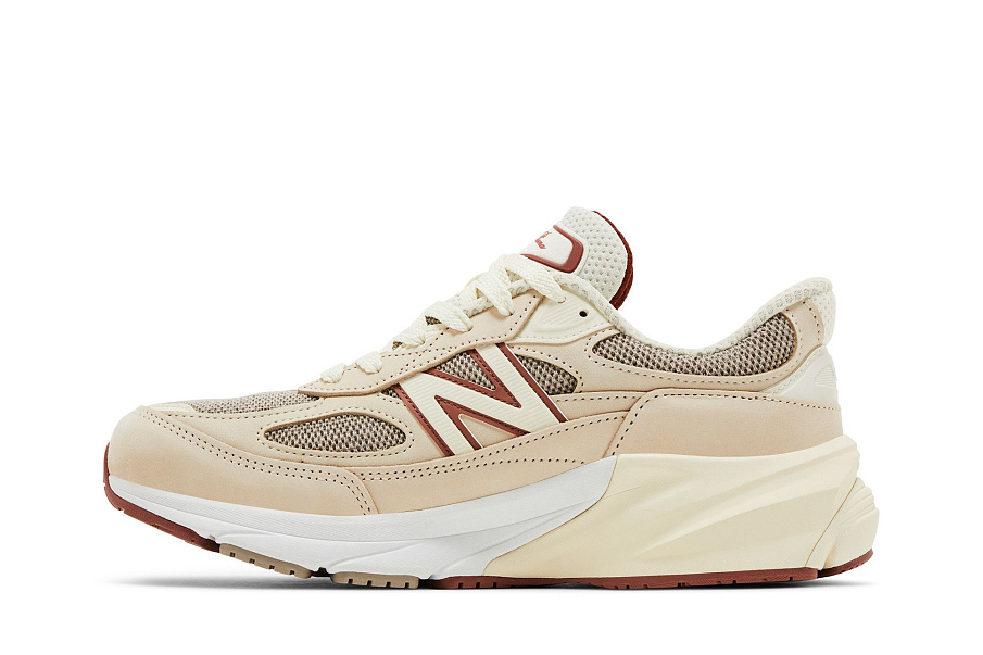 Фото № 4 с приближением к товару «‎Loro Piana x New Balance 990v6 Made in USA Raw Cashew»