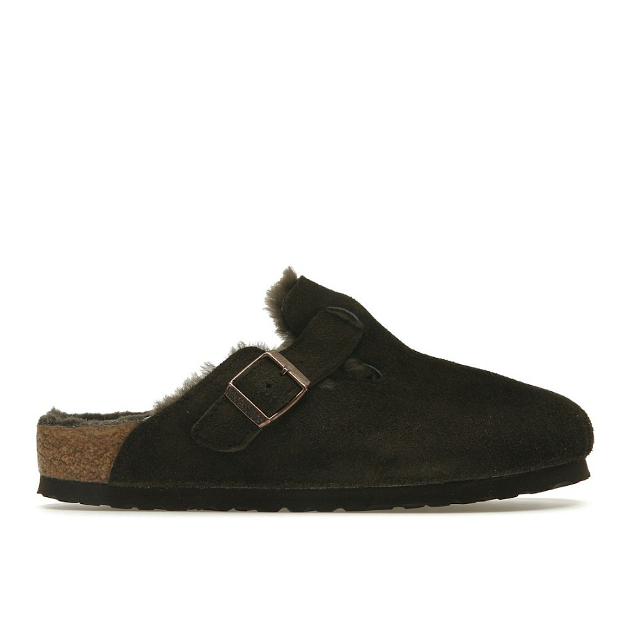 Фото № 1 с приближением к товару «‎Birkenstock Boston Shearling Suede Mocha»