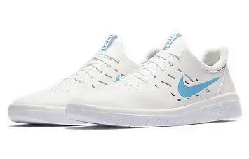 Nike SB Nyjah Summit White Light Blue Fury - 4