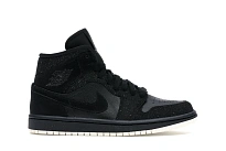Фото № 1 с приближением к товару «‎Jordan 1 Mid Glitter Black »