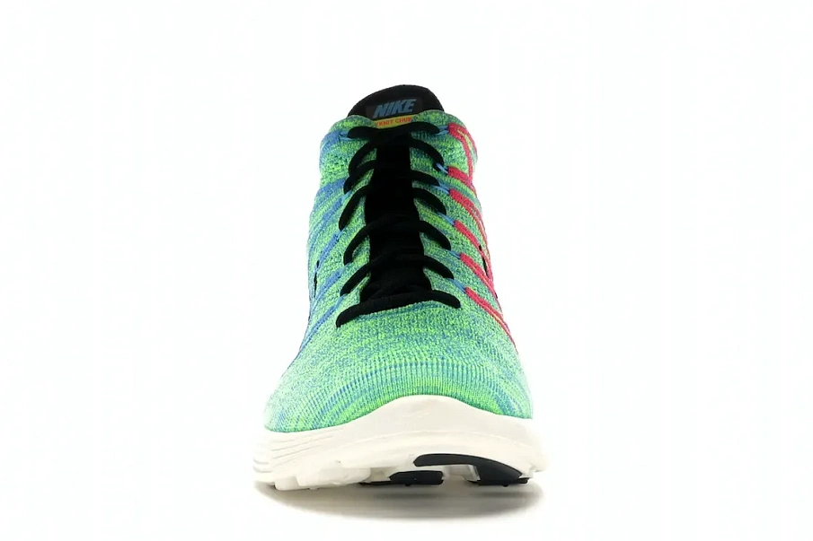 Фото № 2 с приближением к товару «‎Nike Lunar Flyknit Chukka Blue Glow Volt»