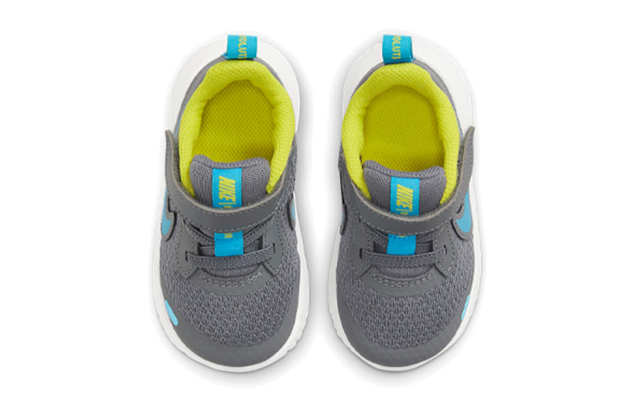 Фото № 4 с приближением к товару «‎Nike (TD) Revolution 5 GreyBlueYellow»