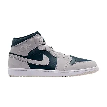 Air Jordan 1 Mid Light Orewood Brown Midnight Spruce White Pale Ivory - 1