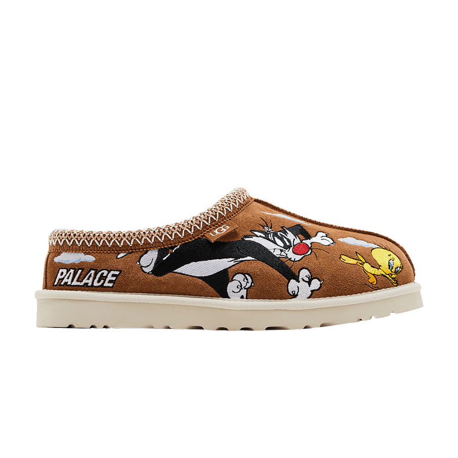 Фото № 1 с приближением к товару «‎Palace x Looney Tunes x UGG Tasman Slipper Chestnut»
