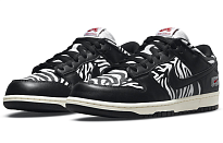 Фото № 3 с приближением к товару «‎Quartersnacks x Nike SB Dunk Low " Zebra" BlackWhite»