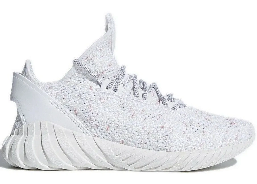 Фото № 1 с приближением к товару «‎adidas Tubular Doom Sock White Grey Burgundy»