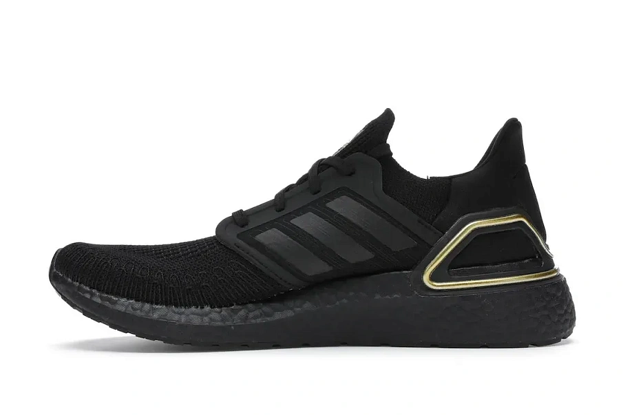 Фото № 3 с приближением к товару «‎adidas Ultra Boost 20 Core Black Gold Metallic»
