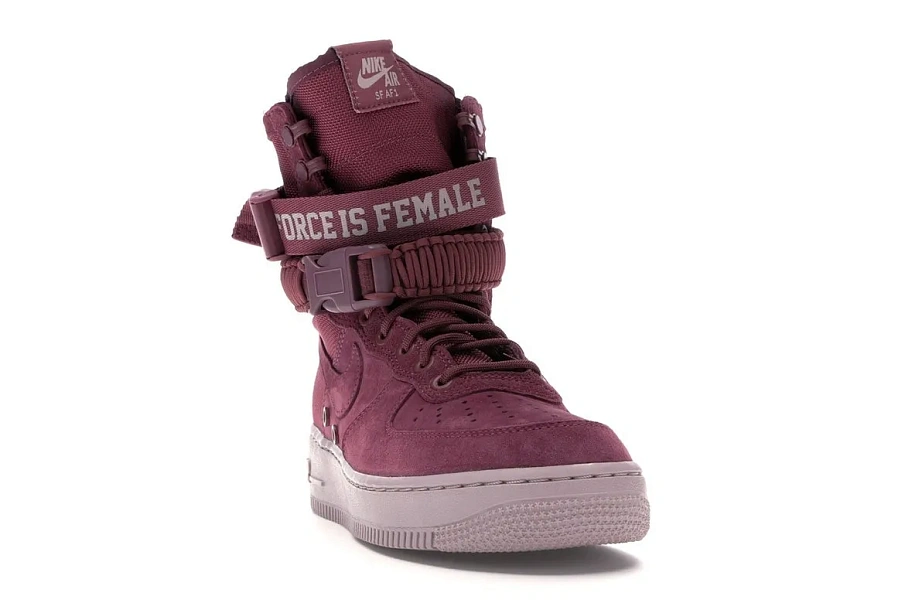 Фото № 3 с приближением к товару «‎Nike SF Air Force 1 High Force Is Female Vintage Wine »