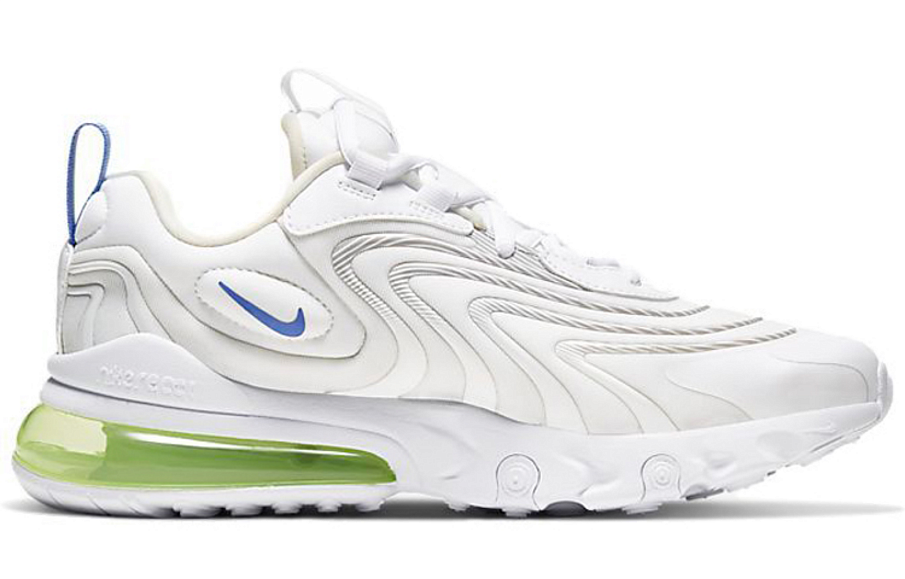 Фото № 2 с приближением к товару «‎Nike Air Max 270 React ENG (GS) WhiteBlueGreen»