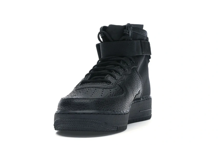 Фото № 2 с приближением к товару «‎Nike SF Air Force 1 Mid Triple Black»