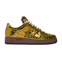 Фото № 1 с приближением к товару «‎Louis Vuitton x Nike Air Force 1 Low Metallic Gold»