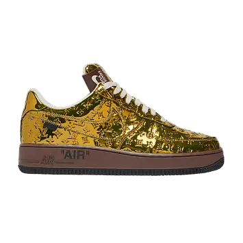 Louis Vuitton x Nike Air Force 1 Low Metallic Gold