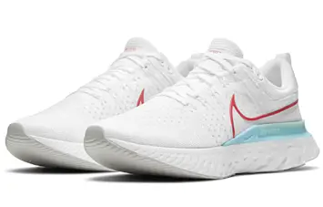  Nike React Infinity Run Flyknit 2 Running shoes WhiteGlacier IcePhoton DustChile Red - 3