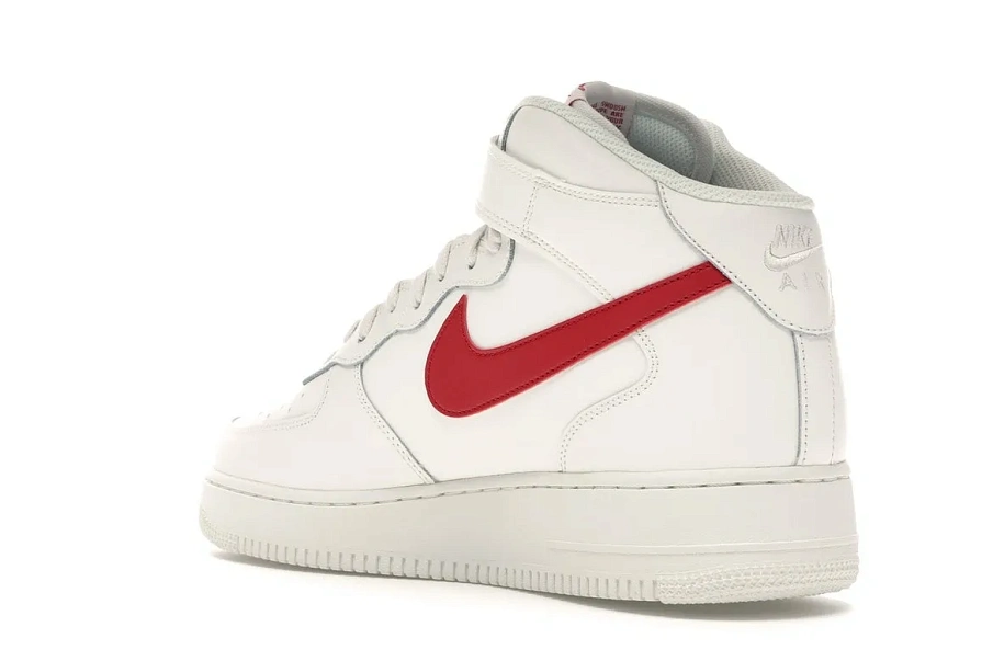 Фото № 5 с приближением к товару «‎Nike Air Force 1 Mid Sail University Red»