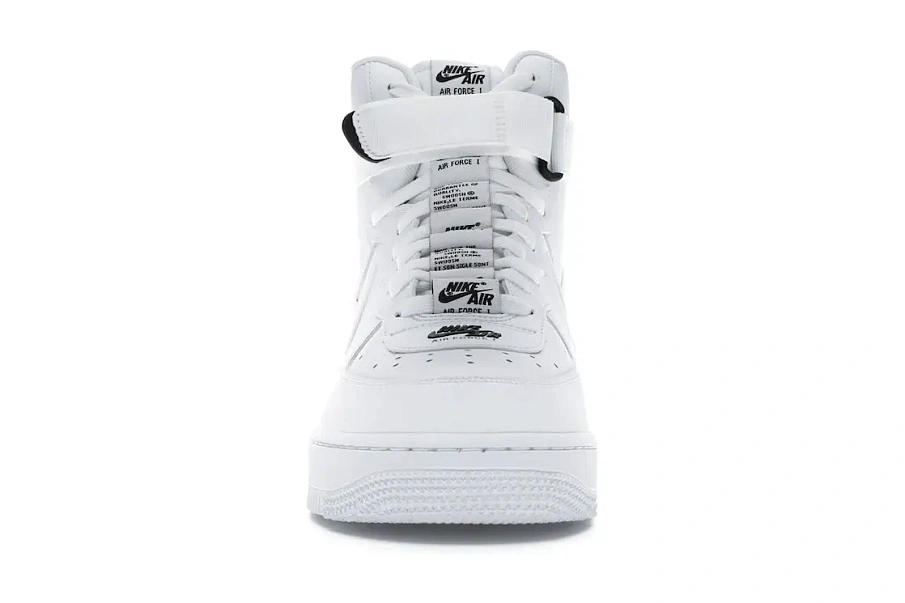 Фото № 2 с приближением к товару «‎Nike Air Force 1 High Dual Air White Black»