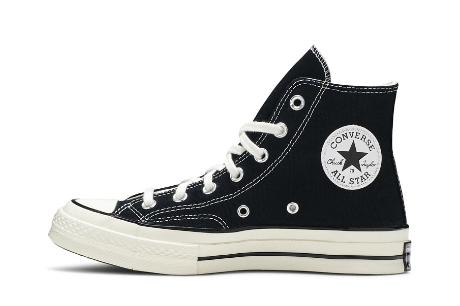 Фото № 4 с приближением к товару «‎Converse Chuck 70 Vintage Canvas High Black»
