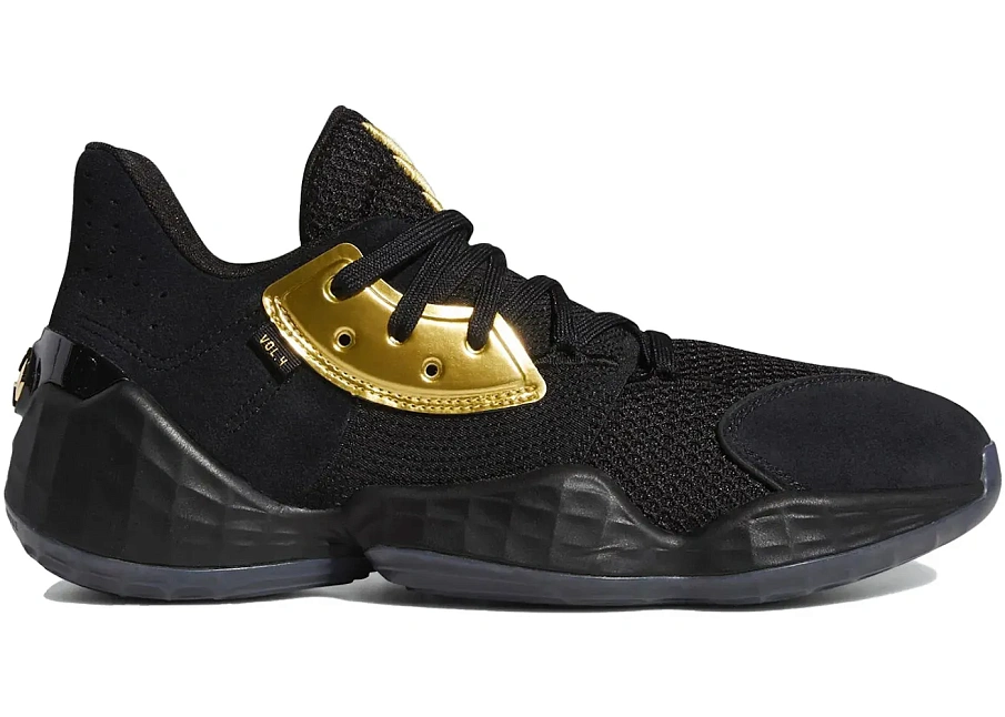 Фото № 1 с приближением к товару «‎adidas Harden Vol. 4 Core Black Gold Metallic»