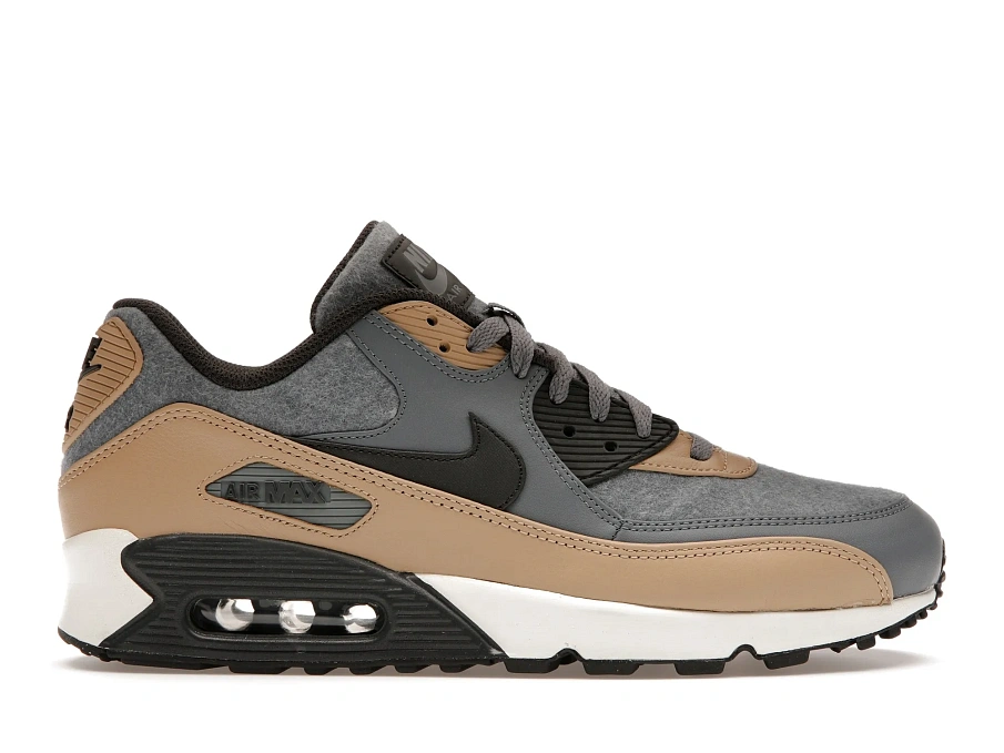 Фото № 1 с приближением к товару «‎Nike Air Max 90 Wool Cool Grey Mushroom»