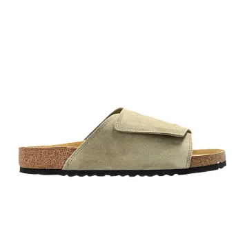 Birkenstock Solana Suede Leather Sandal Faded Khaki - 1
