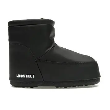 Moon Boot No Lace Rubber Boot Black - 1