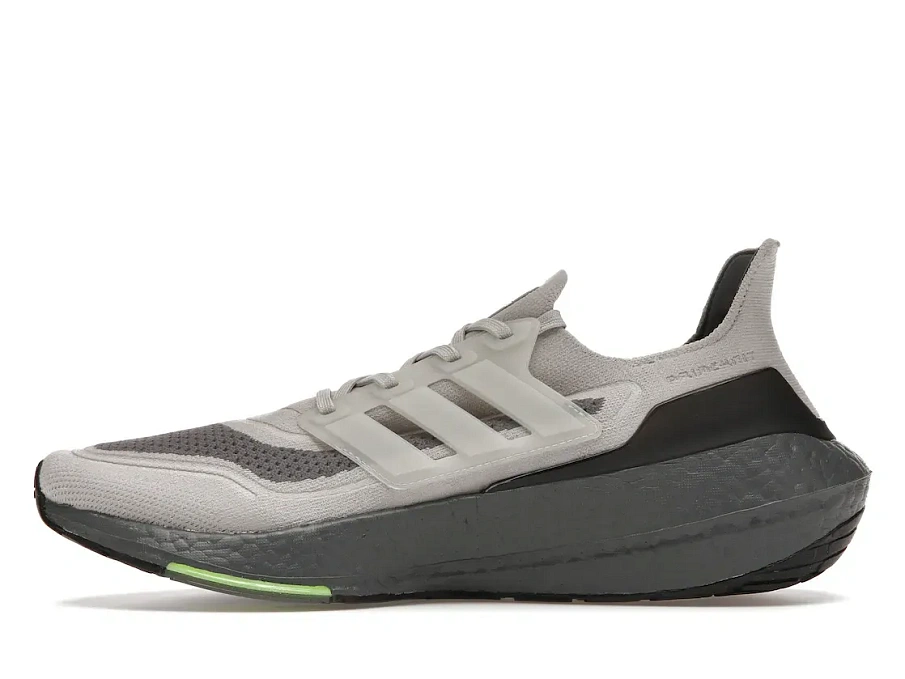 Фото № 3 с приближением к товару «‎adidas Ultra Boost 21 Metal Grey Signal Green»