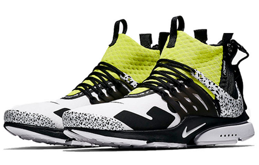 Фото № 3 с приближением к товару «‎Acronym X Nike Air Presto Mid Presto Sports Casual Shoes Dynamic Yellow»