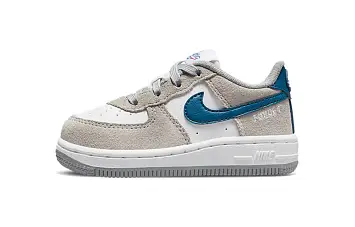 (TD) Nike Force 1 LV8 Low-Top Sneakers GrayBlue - 1
