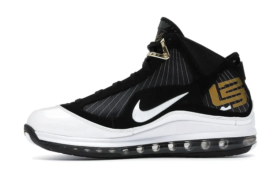 Фото № 3 с приближением к товару «‎Nike LeBron 7 Black/White-Metallic Gold»