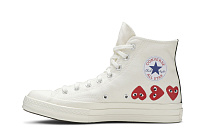 Фото № 4 с приближением к товару «‎Comme des Garçons Play x Converse Chuck 70 Hi Top Multi Heart»