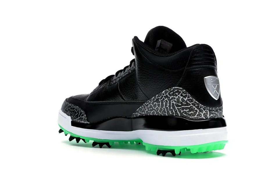 Фото № 6 с приближением к товару «‎Jordan 3 Retro Golf Black Green Glow»