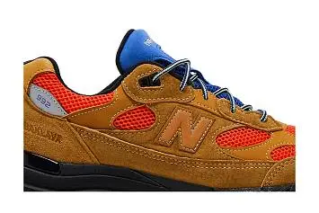 Action Bronson x New Balance 992 Made in USA Tan Orange Blue - 3