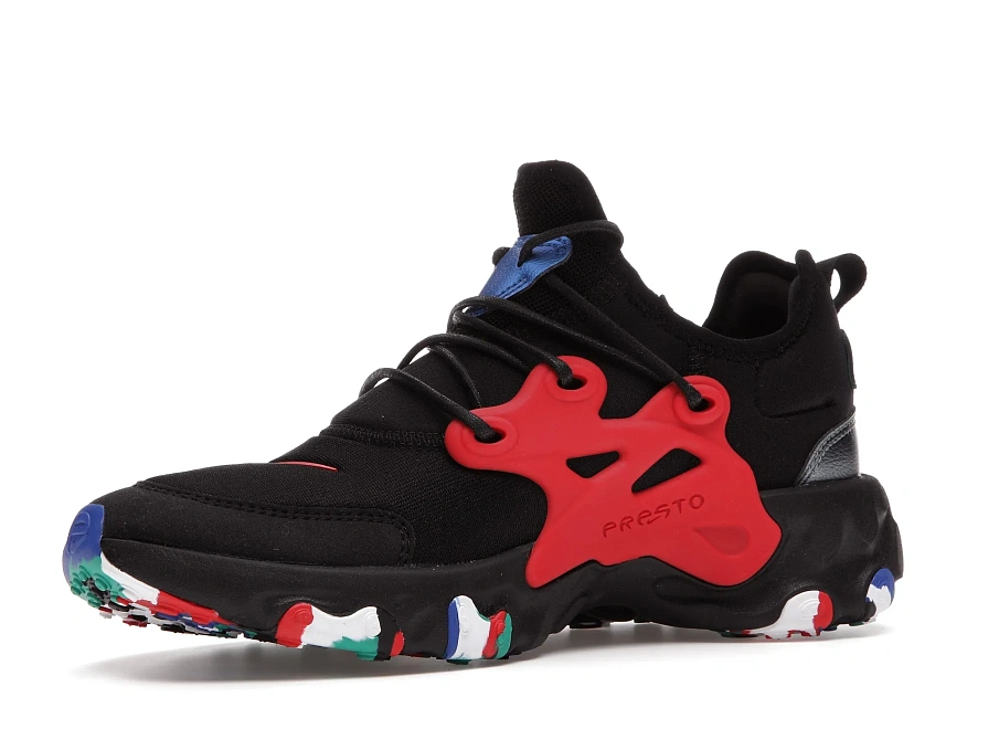 Фото № 4 с приближением к товару «‎Nike React Presto Black Red Multicolor »