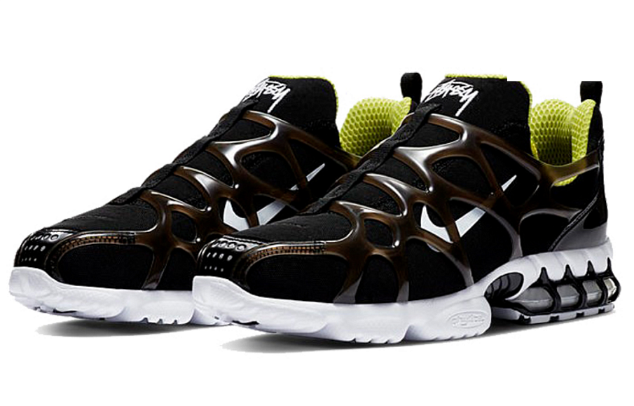 Фото № 3 с приближением к товару «‎Stussy X Nike Air Zoom Spiridon Kk Running Shoes BlackWhite-Bright Cactus»
