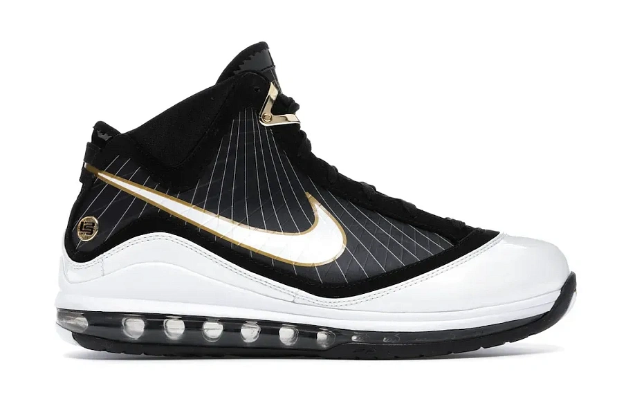 Фото № 1 с приближением к товару «‎Nike LeBron 7 Black/White-Metallic Gold»