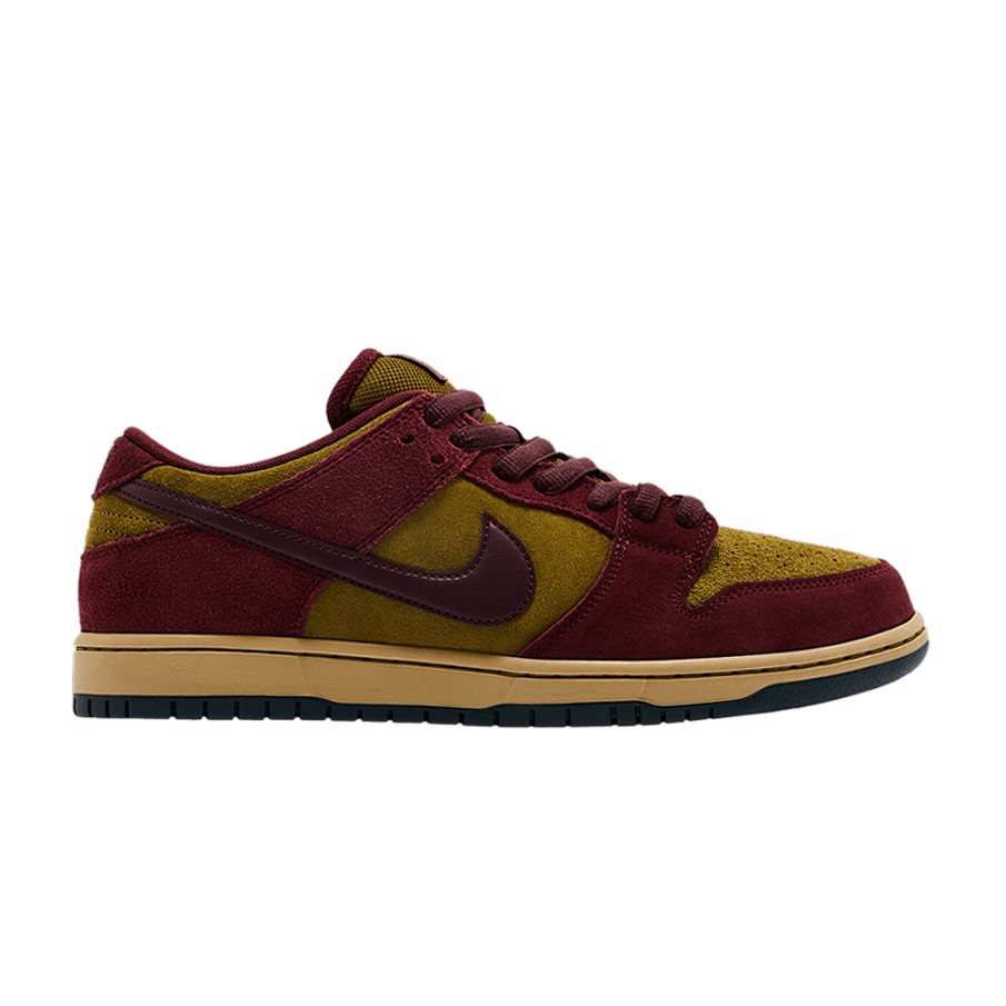 Фото № 1 с приближением к товару «‎Nike Dunk Low SB Dark Team Red Olive Flak»
